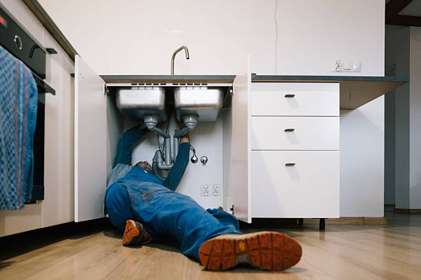 Professional Plumbing technician working in Evington, VA
